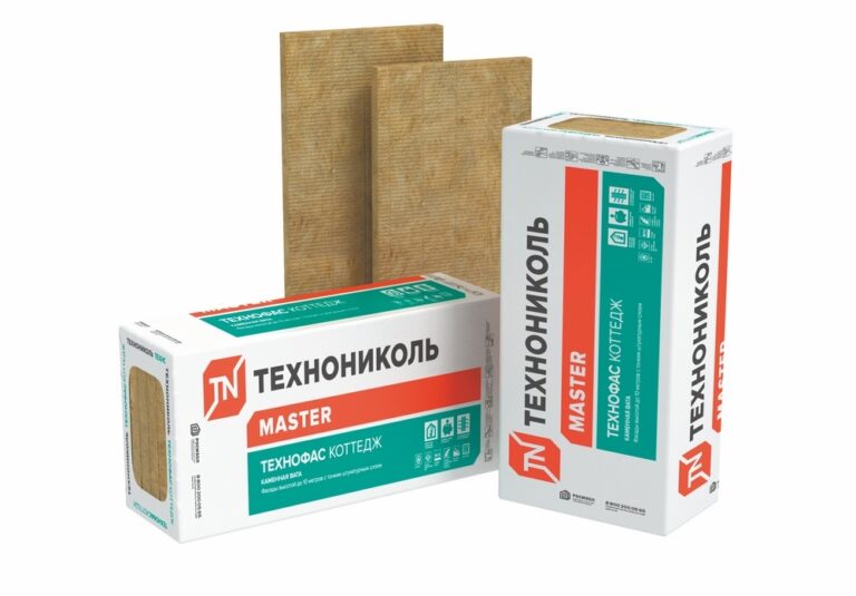 Плита ТЕХНОНИКОЛЬ, Фасадный коттедж, (1200х600х50 мм), 4/32 м2, 0/216 м3, базальтовый, 6 шт. в упако